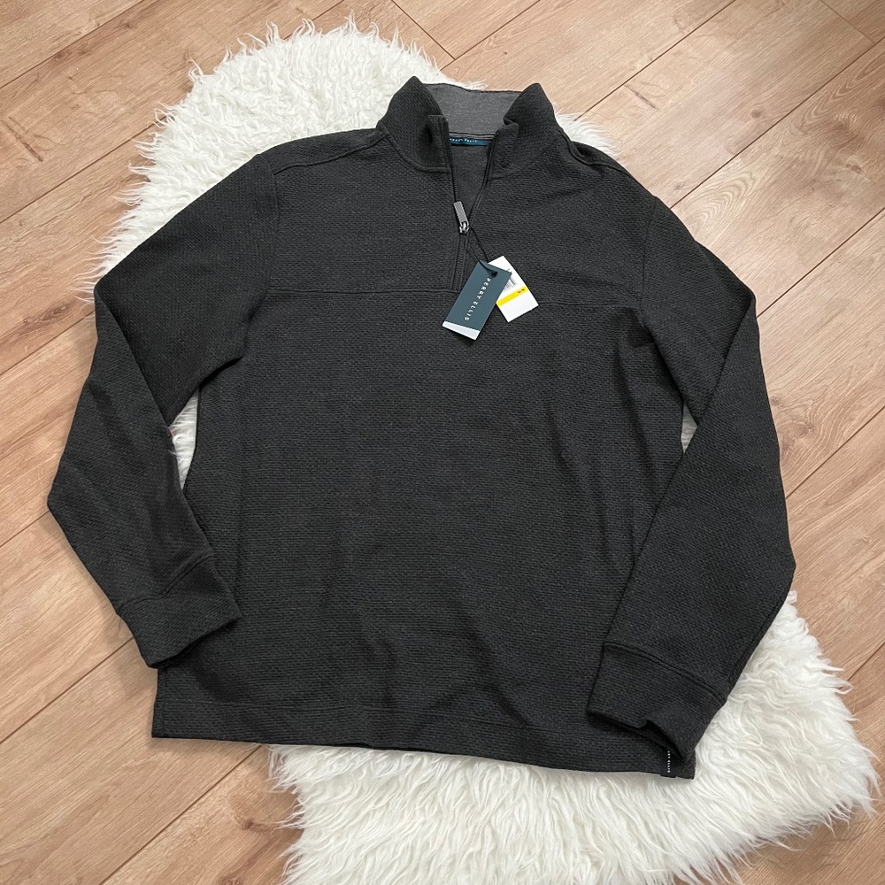 NWT Perry Ellis Men's Half Zip Up Sweater